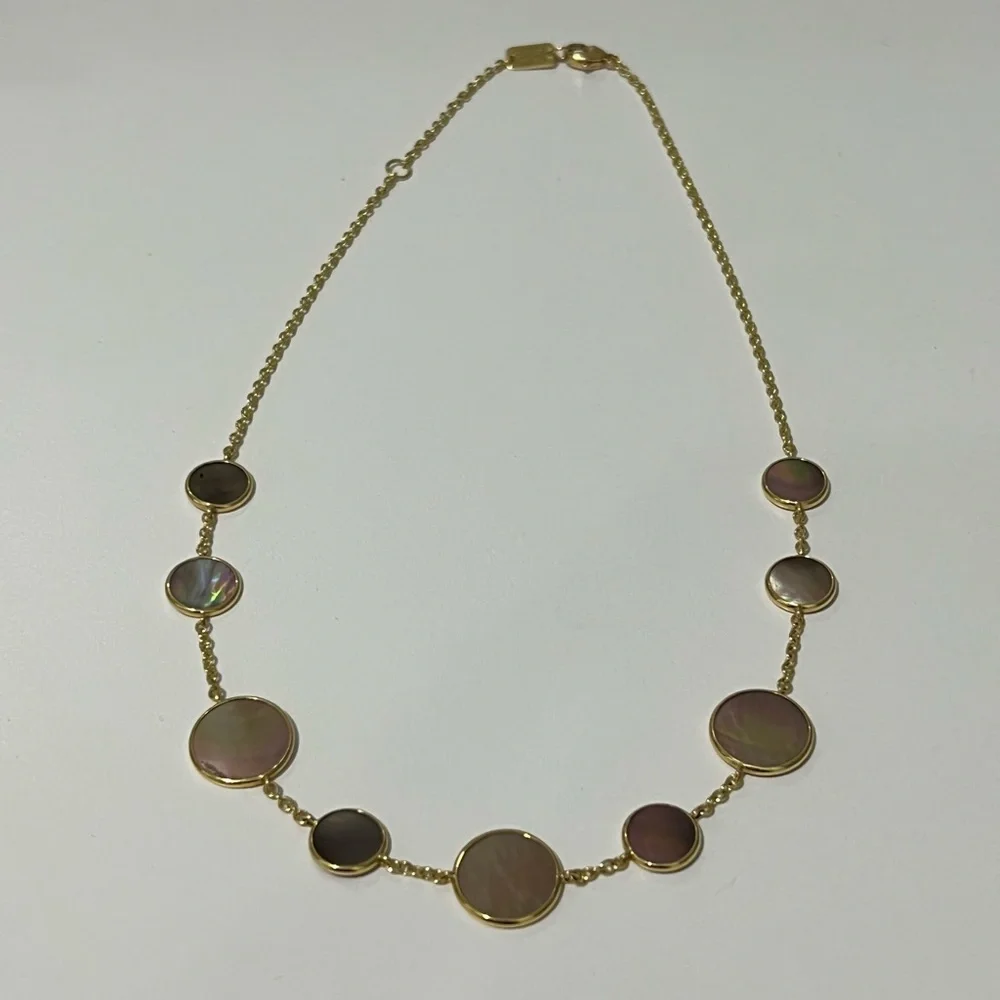 Ippolita Polished Rock Candy 18K Yellow Gold & Mother-Of-Pearl Necklace 💎 - Picture 5 of 14